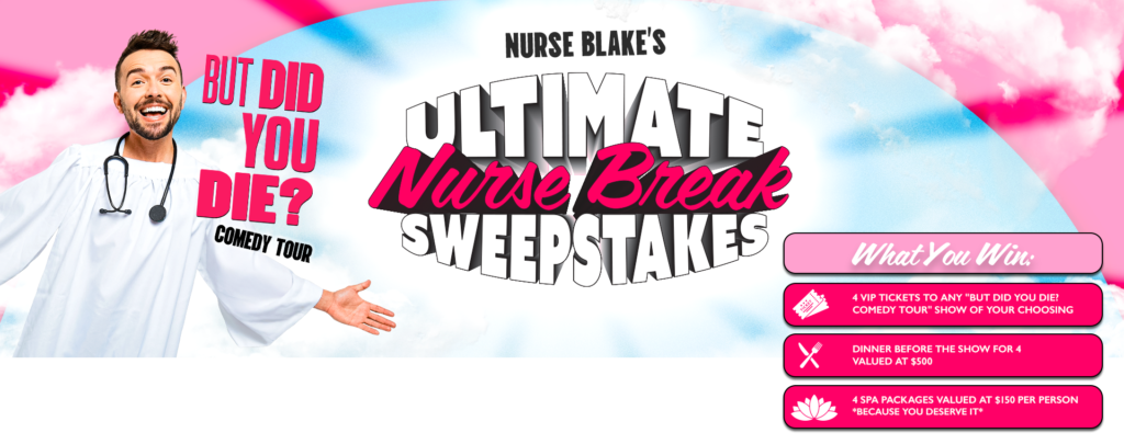 Sweepstakes Offering Tickets to Comedy Shows