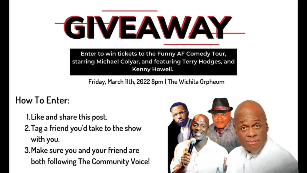Sweepstakes Offering Tickets to Comedy Shows