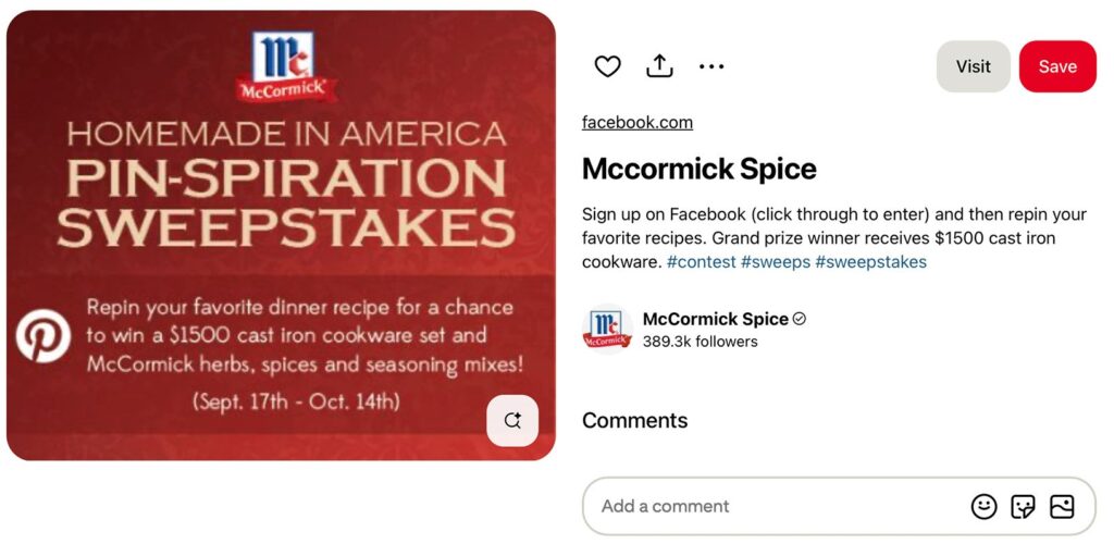 How to Use Pinterest for Sweepstakes Entries