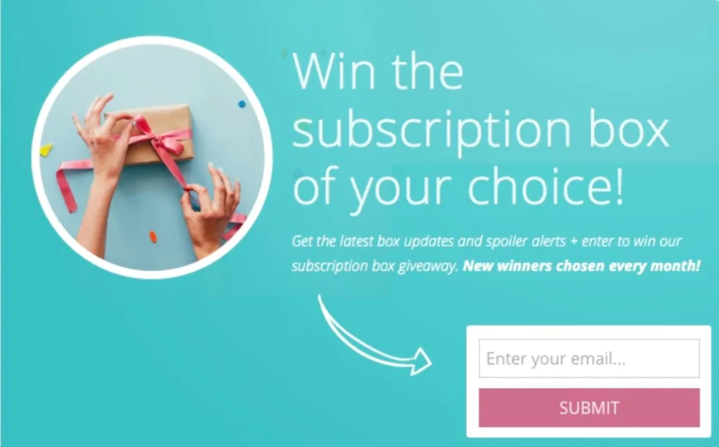 Sweepstakes on Email Signup Pages How to Join