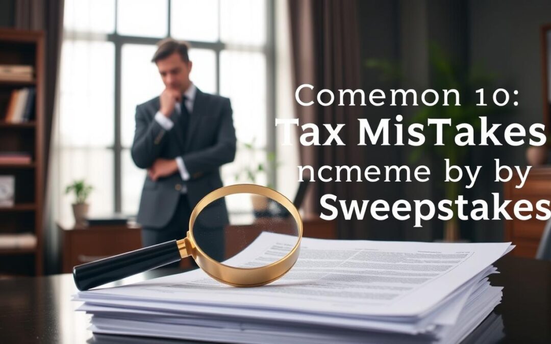 10 Common Tax Mistakes Sweepstakes Winners Make