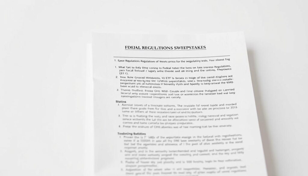 sweepstakes federal regulations