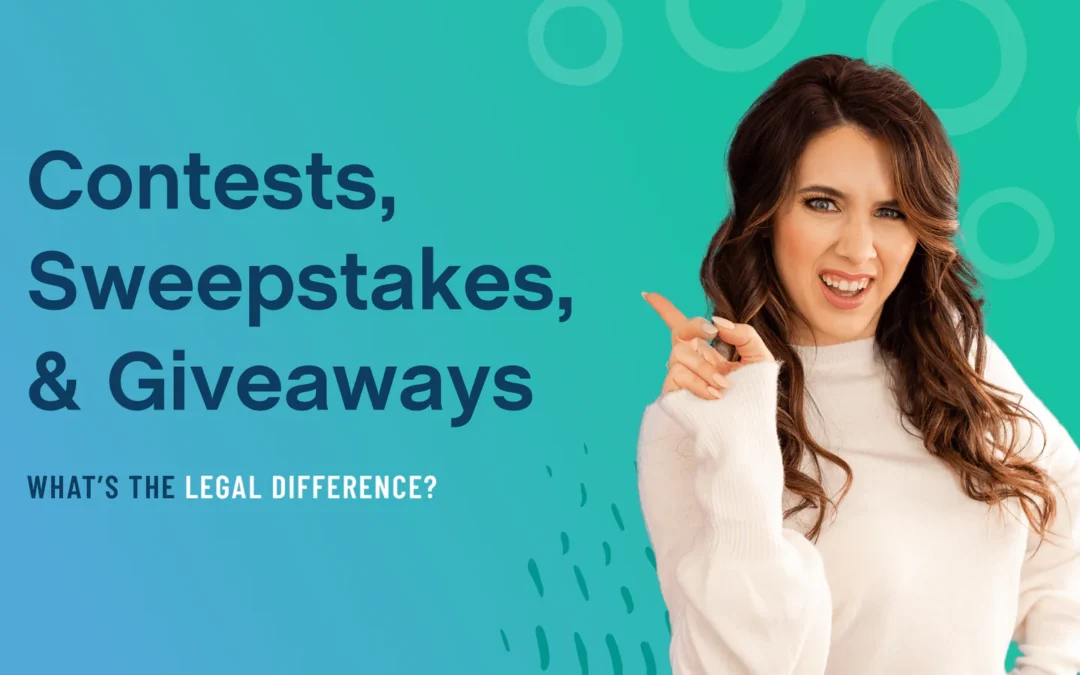 Sweepstakes Contests vs. Sweepstakes Giveaways: Legal Differences